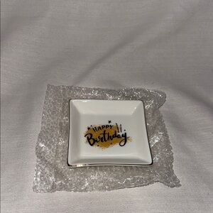 Happy Birthday Ceramic Trinket Tray